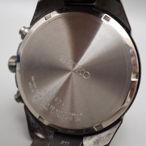WTS Seiko SSC393 V176 Titanium Black 1 20th Seconds Chronograph Solar Quartz Watch 200 WatchCharts UK