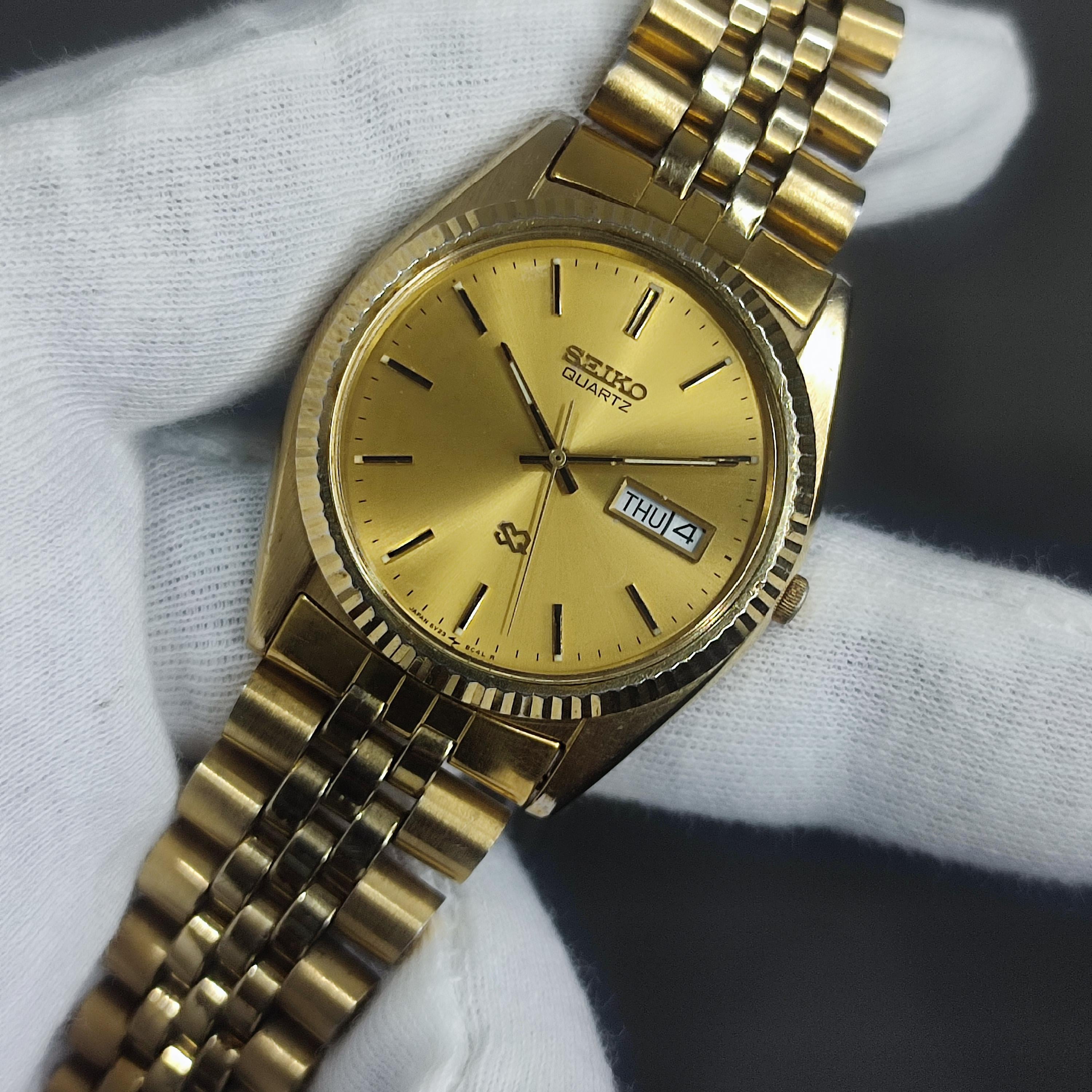 Seiko shop datejust quartz