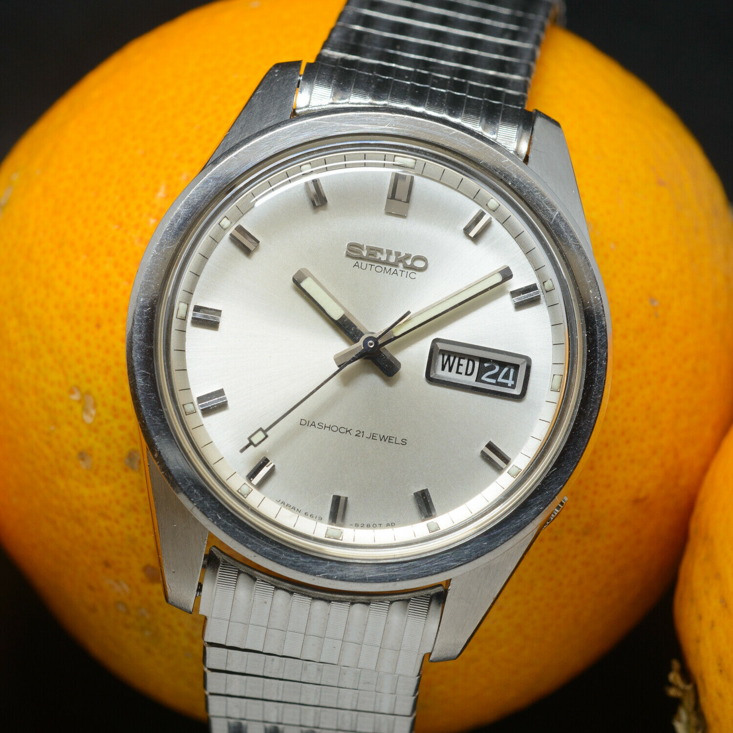 Vintage (May 1967) SEIKO 6619-8230, 21 jewels, original box + papers,  serviced | WatchCharts
