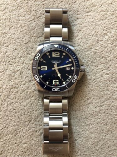 Longines USA Exclusive HydroConquest 41mm Blue Steel NATO strap