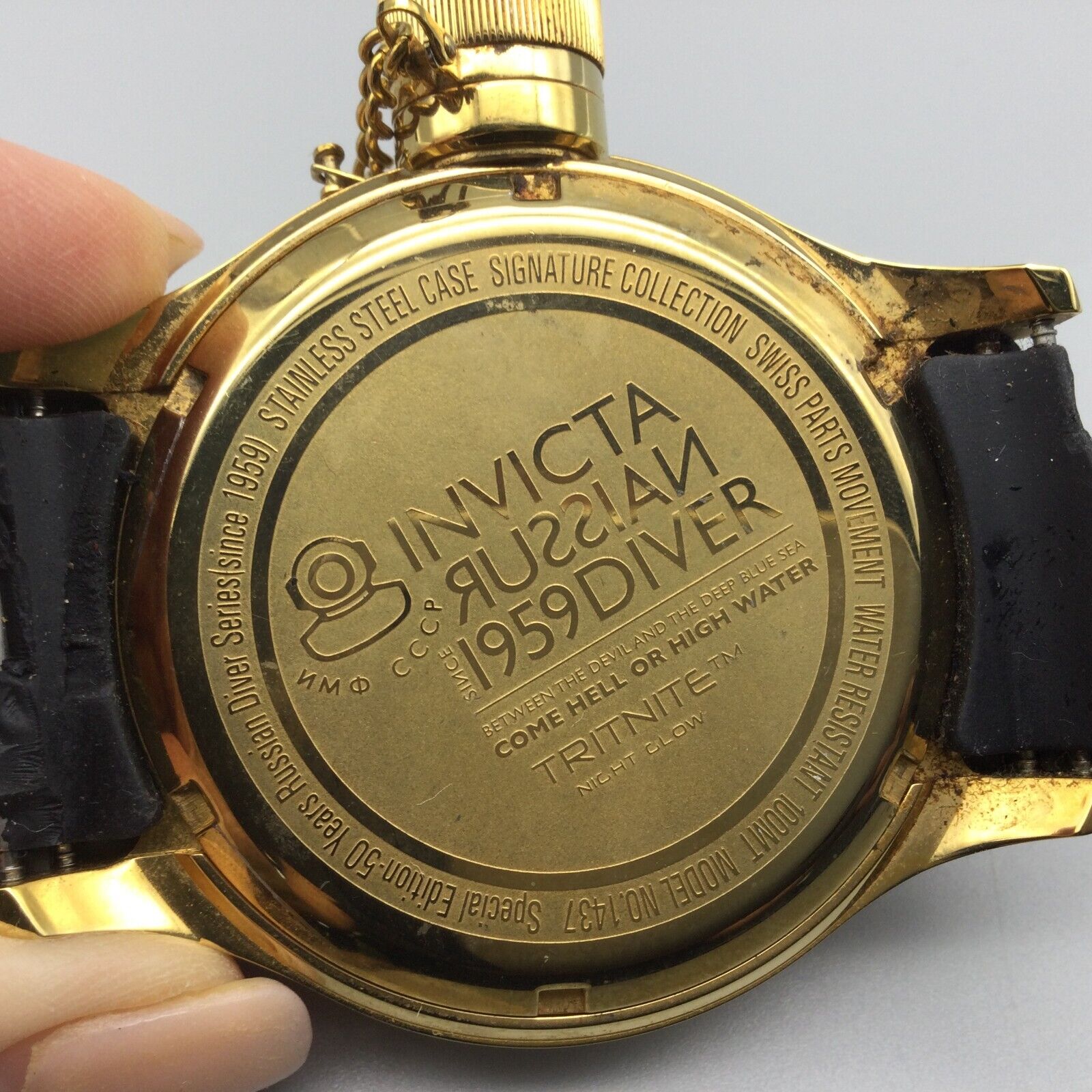 Invicta russian diver 1959 band best sale