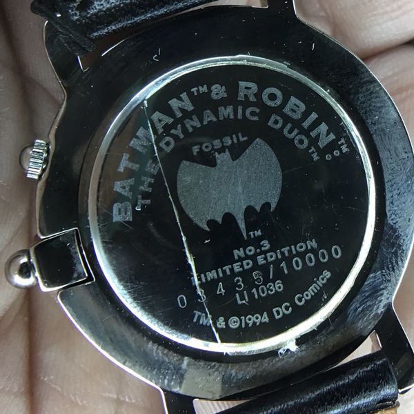 Robin. Watch Chart Batman & Robin#3435 /10,000 - Dynamic Duo Limited Edition Fossil Watch ...
