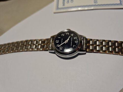 ANDRE MOUCHE SWISS MADE ENAMELLED FLOWER BRACELET QUARTZ