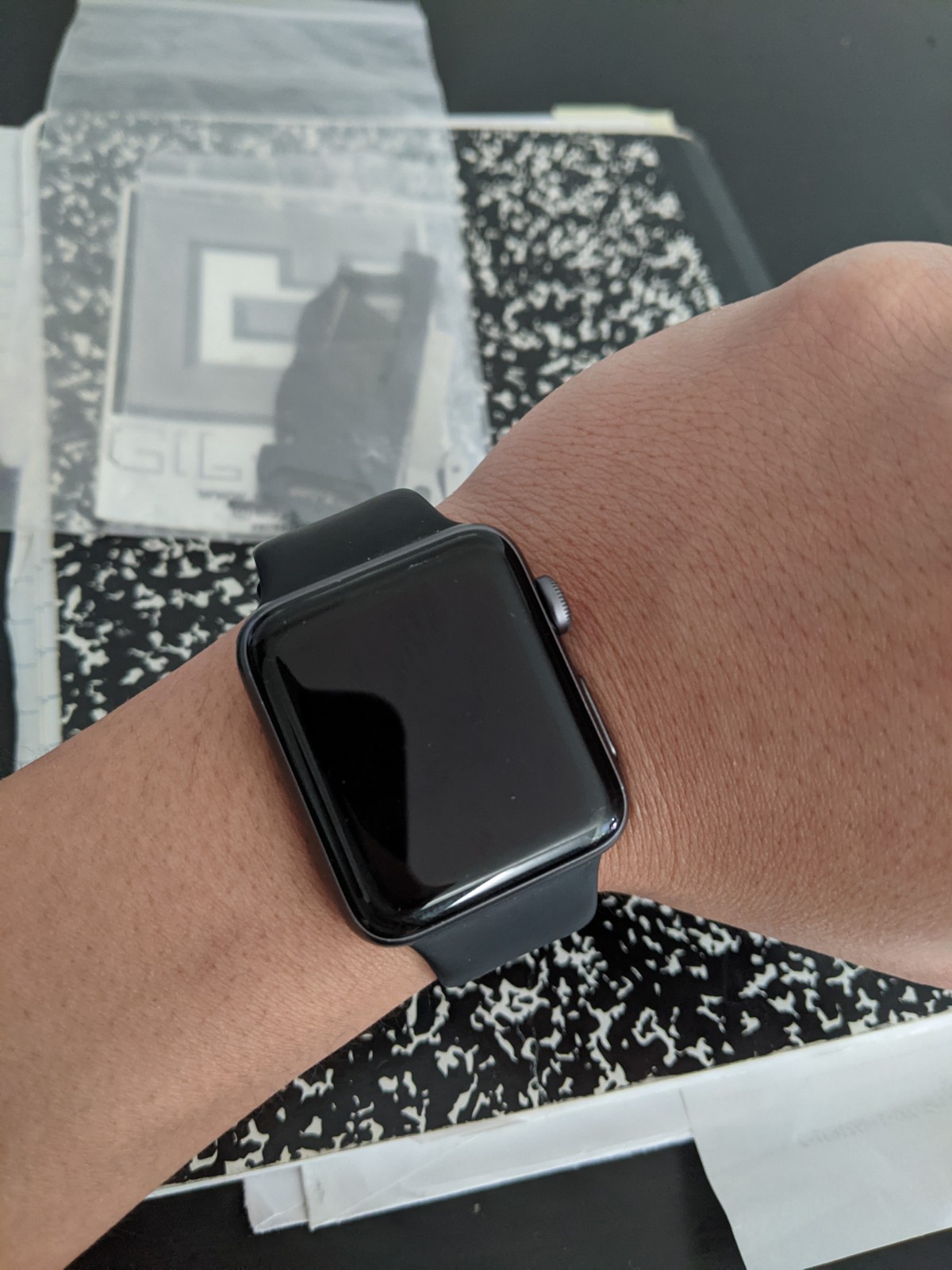 Watch series 3 hot sale space gray aluminum