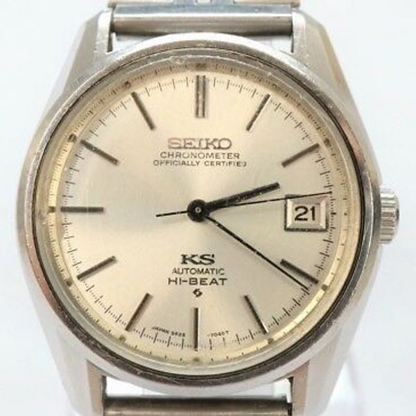 Vintage KING SEIKO Hi-Beat CHRONOMETER Automatic Stainless Men's Watch 5625- 7041 | WatchCharts