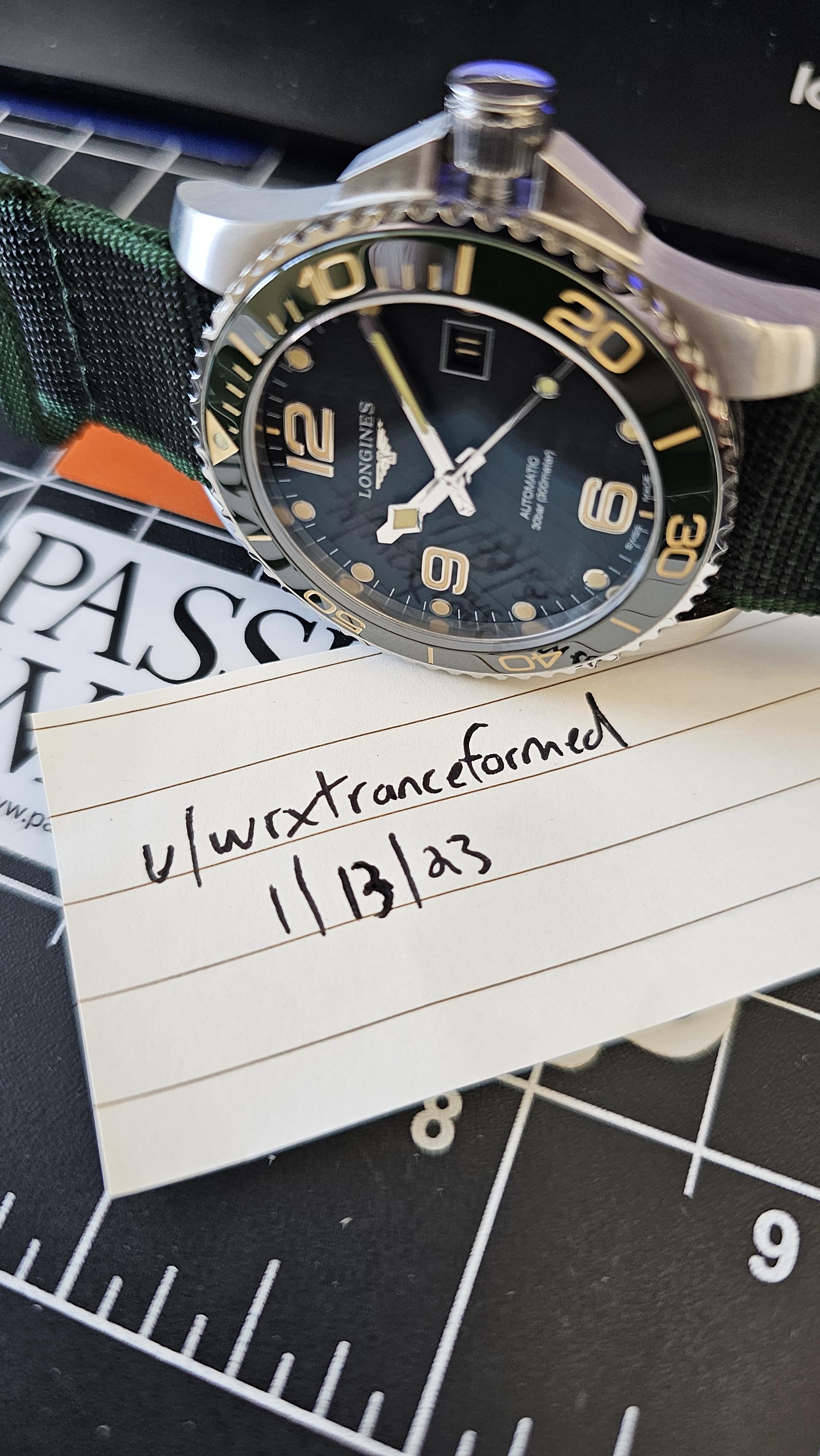 WTS Longines Hydroconquest 41mm Kermit ref. L37814052