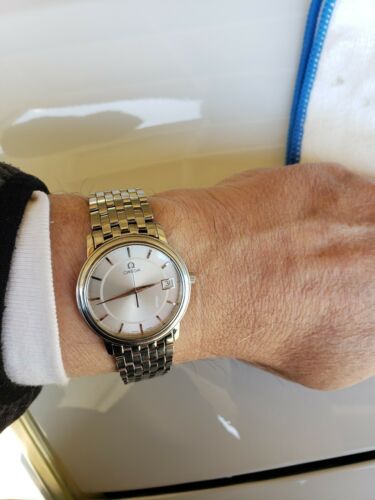 Omega De Ville SS Quartz watch with date 35mm with box. 1507/834 Cal. 1532  | WatchCharts Marketplace