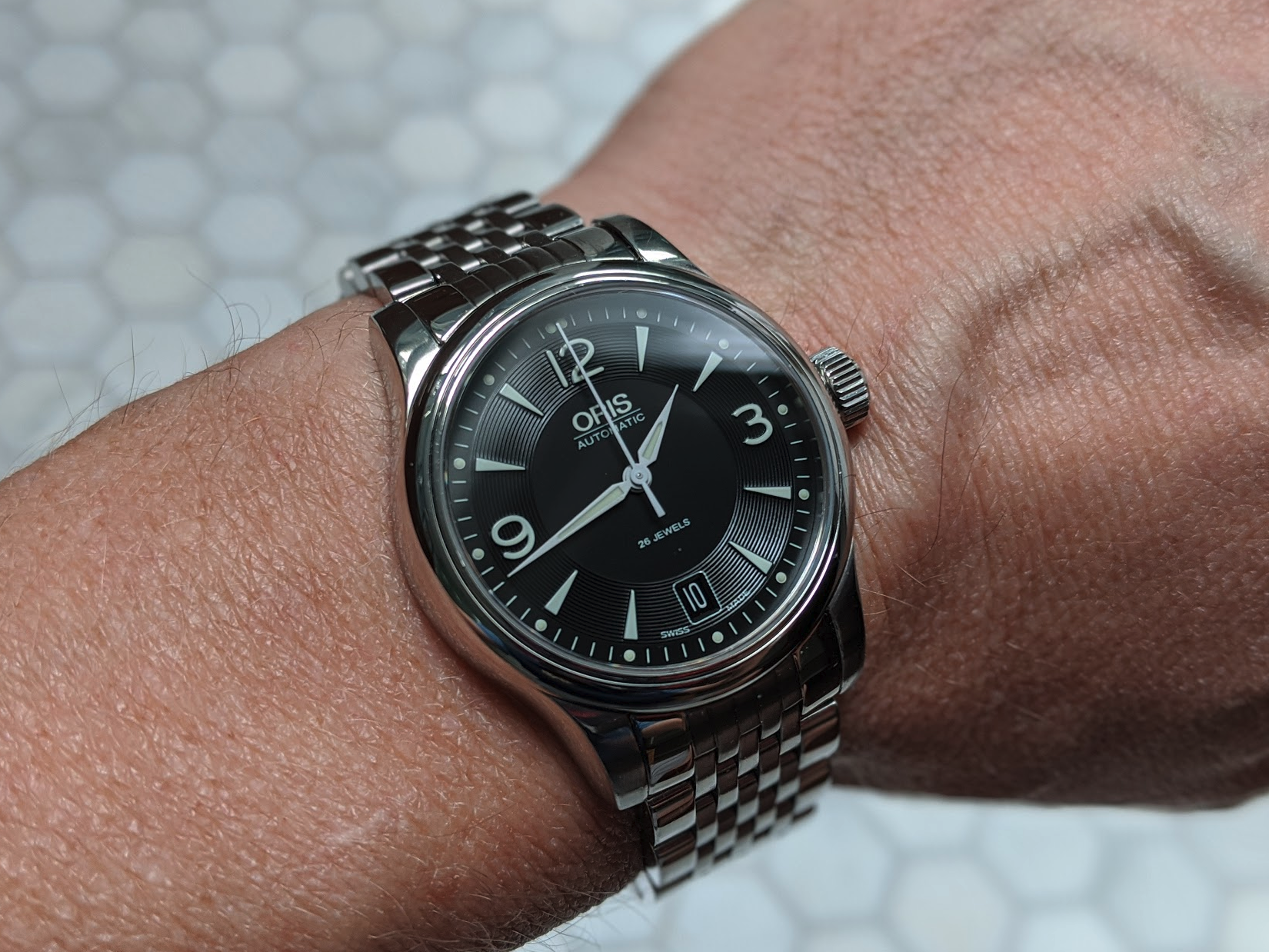 WTS Oris Classic Date 37mm 733.7578.4064 Repost Reduced