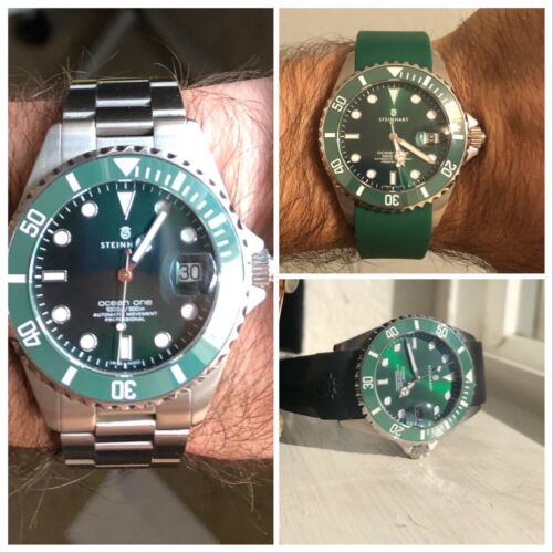 Steinhart ocean one 39 online double green ceramic premium