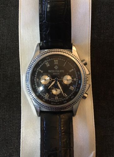 Patek Philippe Watch No 119615 Complication Perpetual Black Dial Auto Steel  | WatchCharts