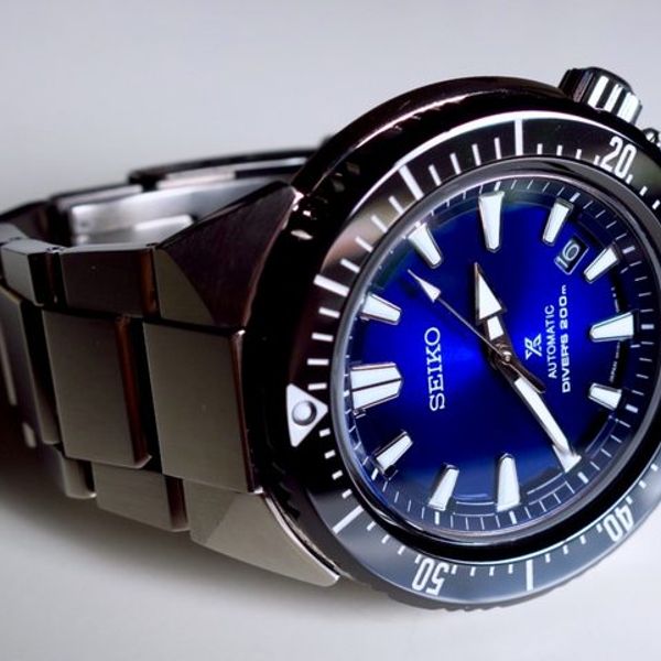 SOLD: beautiful Seiko Transocean SBDC047 w/ JDM limited-edition blue dial |  WatchCharts