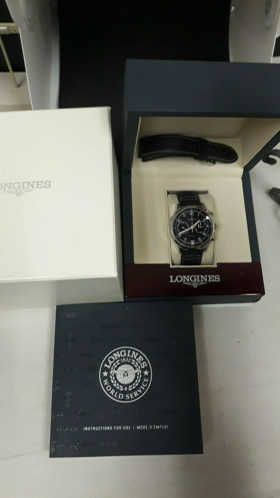 Longines Heritage Military 1938 Chronograph Black Dial Men s Watch