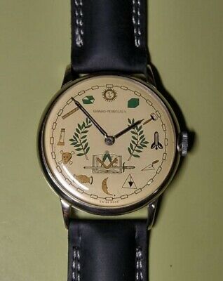 VINTAGE GIRARD PERREGAUX MANUAL WIND MASONIC DIAL SWISS WATCH FROM 1950 WatchCharts Marketplace