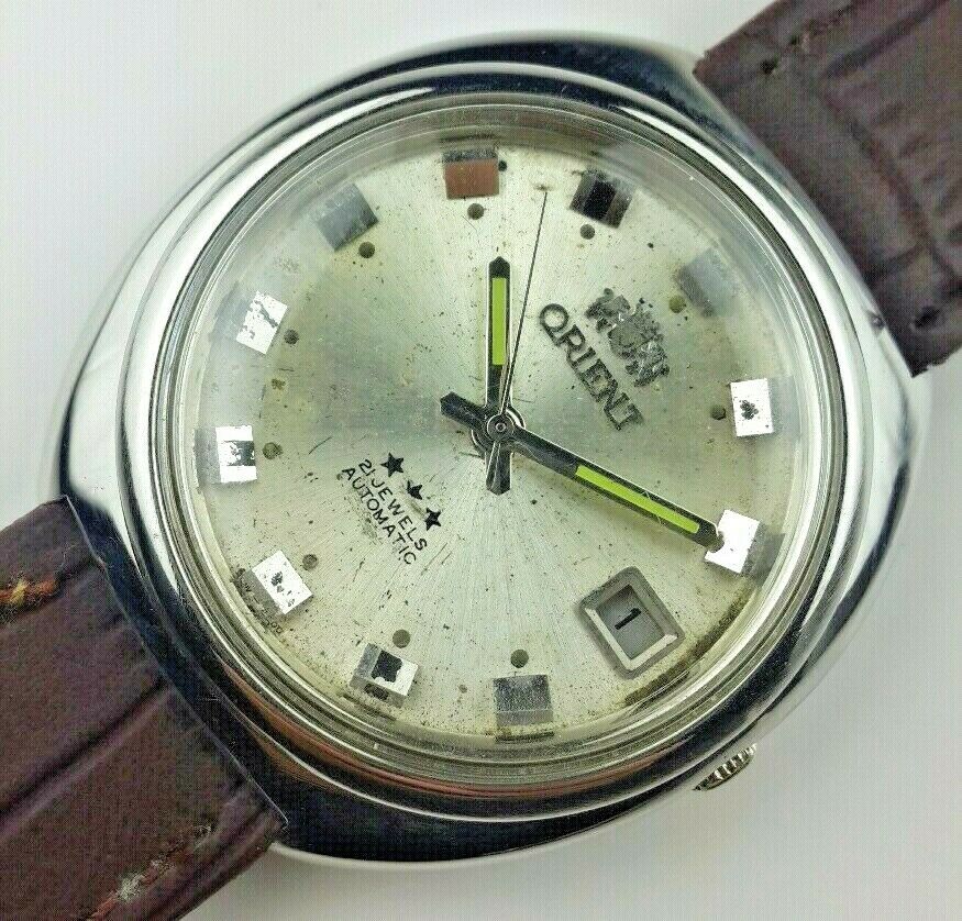 VINTAGE ORIENT 48741 21J AUTOMATIC MENS JAPAN ORIGINAL DIAL WRIST