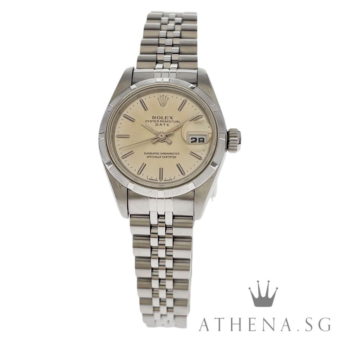 ROLEX OYSTER PERPETUAL LADIES DATEJUST 26MM W SERIES SILVER