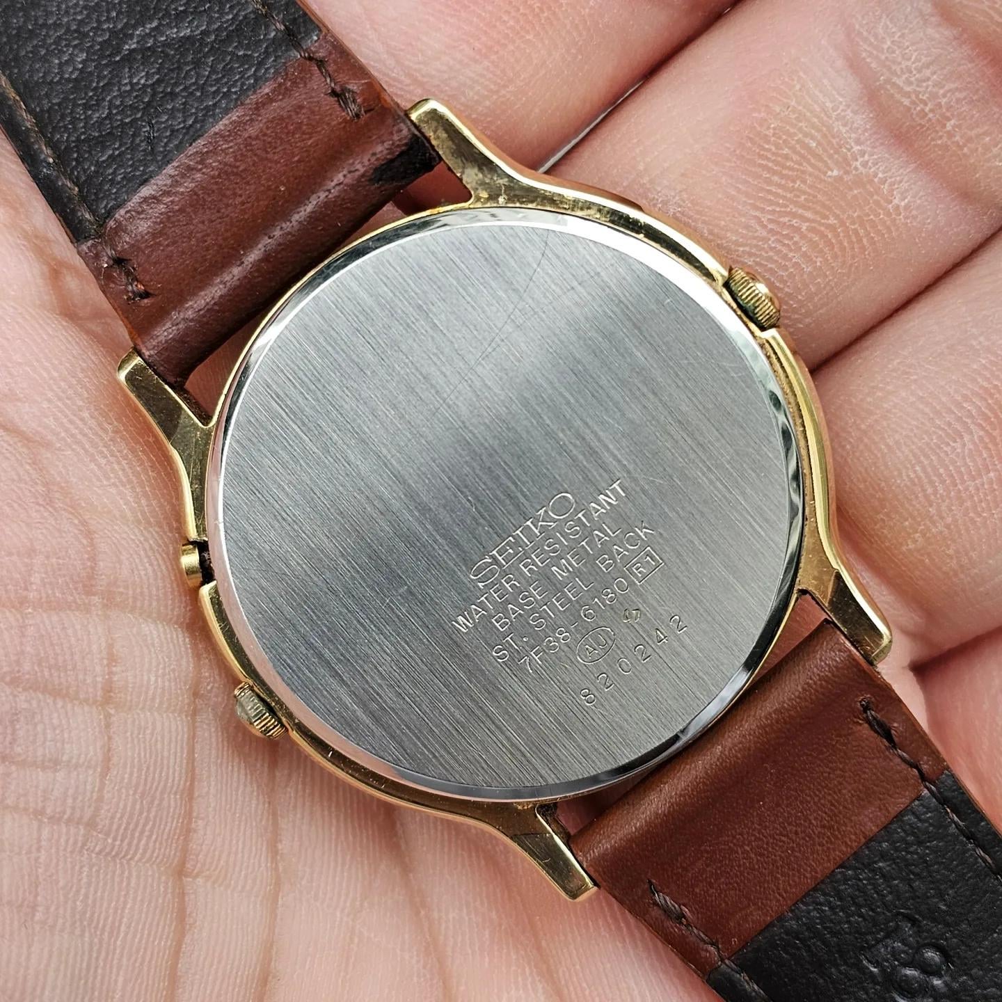 WTS] Seiko Quartz Moonphase 7F38-6180 | WatchCharts Marketplace
