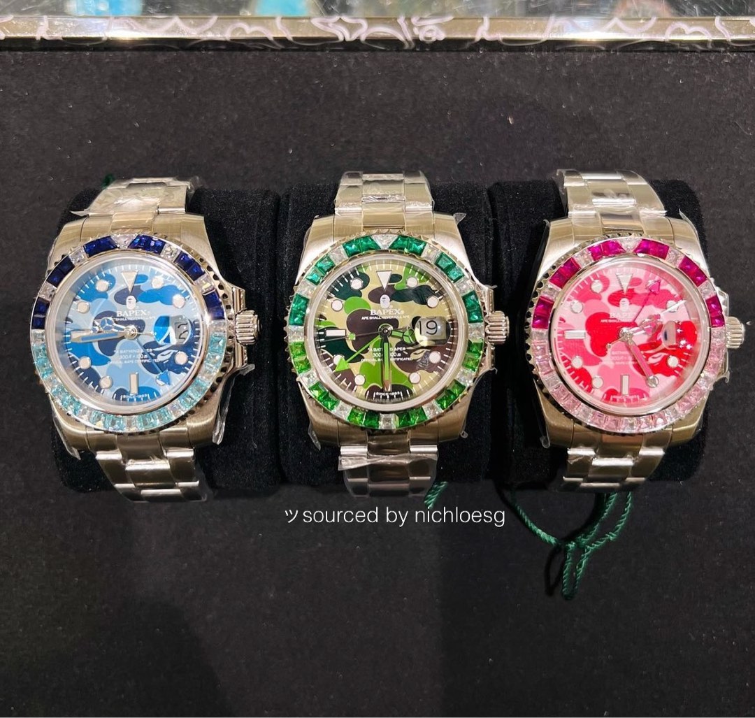 BAPE TYPE 2 BAPEX ABC CAMO CRYSTAL STONE | WatchCharts Marketplace