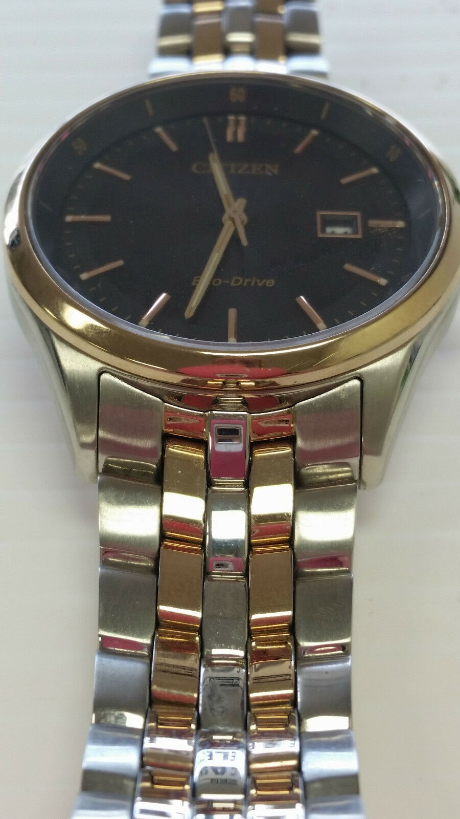 SALE! Citizen EcoDrive Two Toned Stainless Mens Watch E111-S083320 |  WatchCharts Marketplace