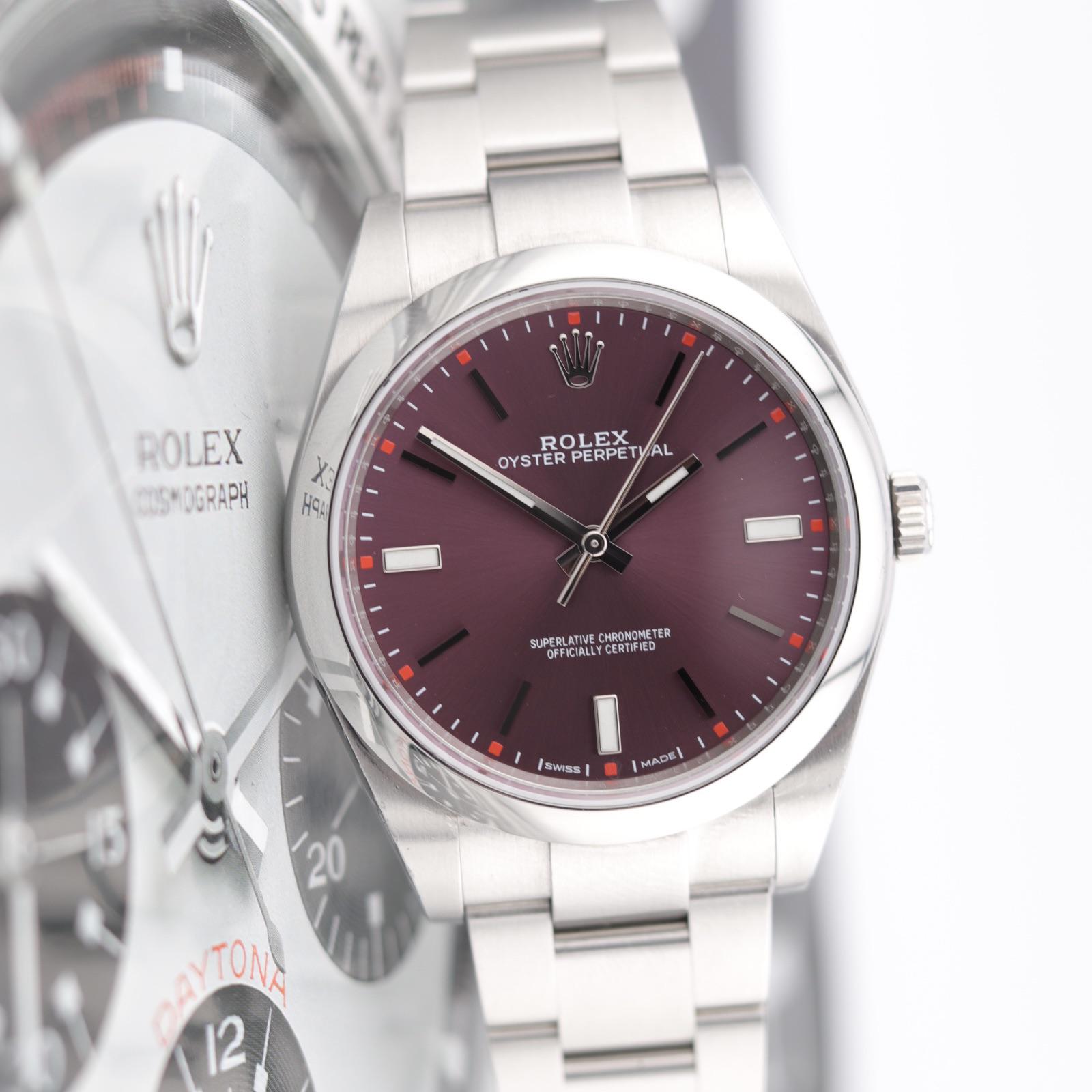 Rolex 114300 red grape sale