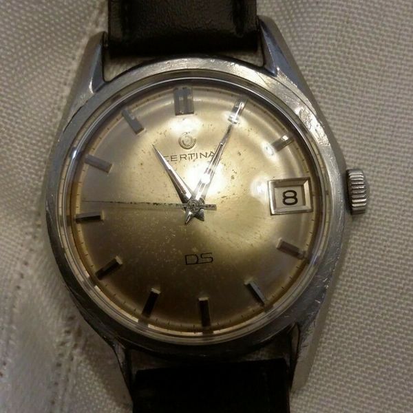 Vintage Certina DS manual wind watch, date window, 17J, cal 25661