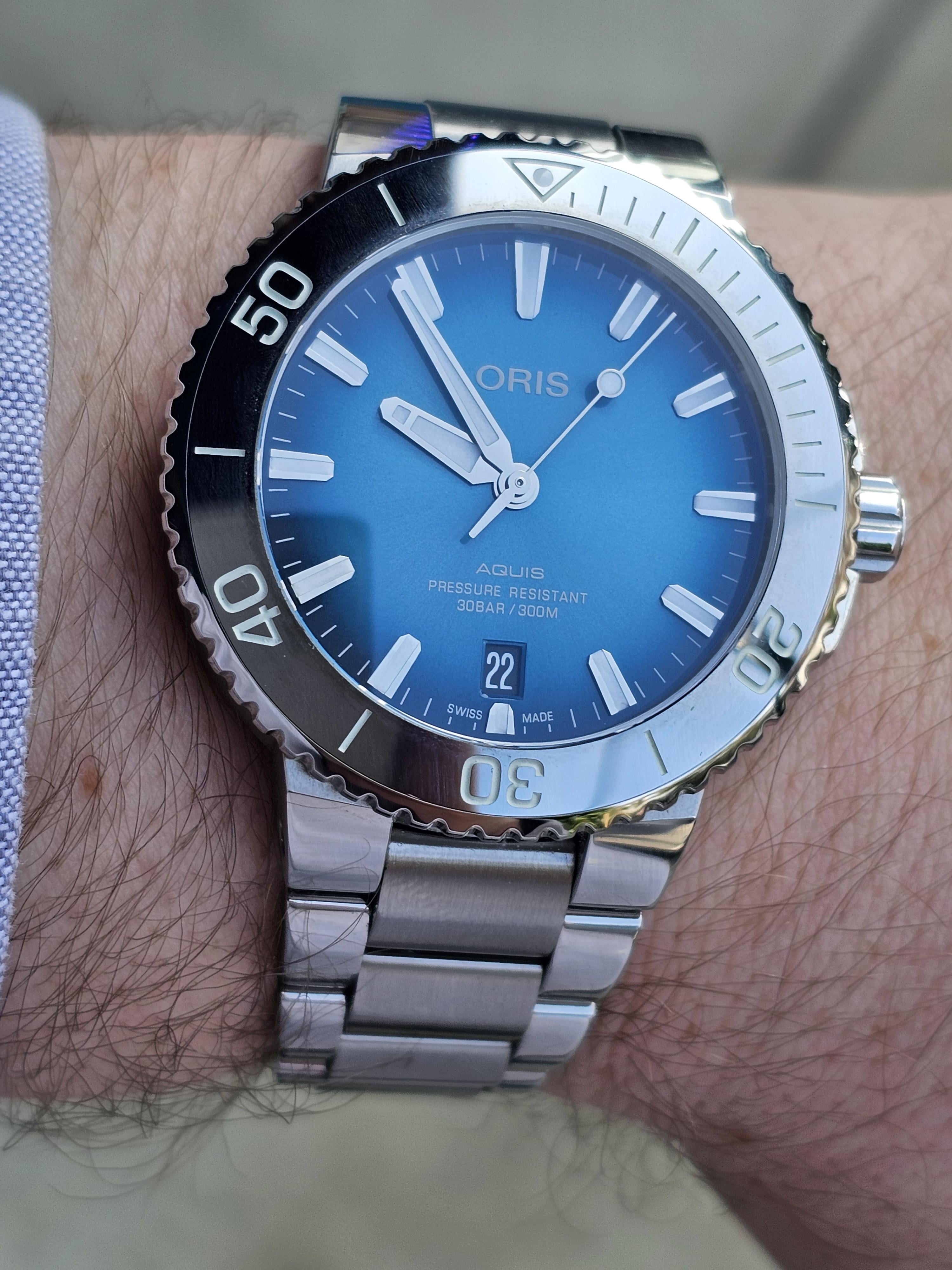 WTS Oris aquis 39.5 tungsten bezel for sale 1200 shipped