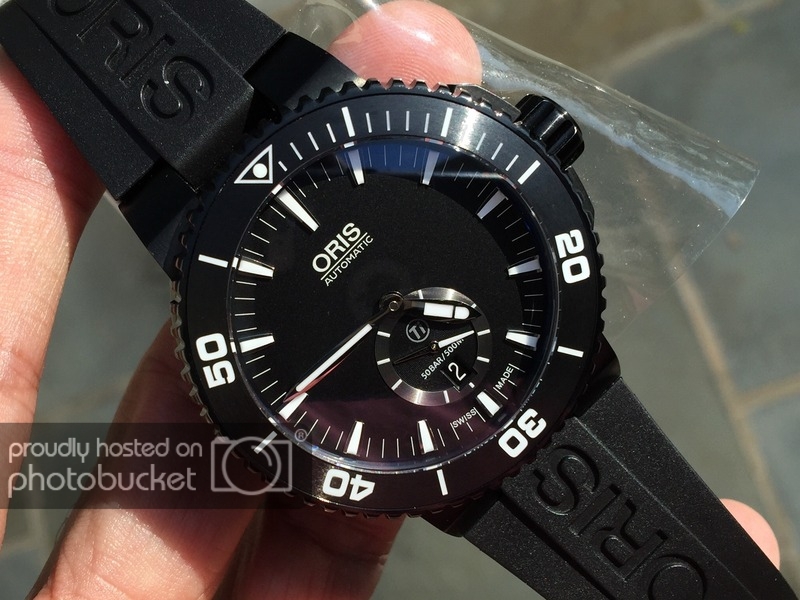 SOLD Oris Aquis Titanium Small Seconds DLC 739 7674 7754 RS BNIB