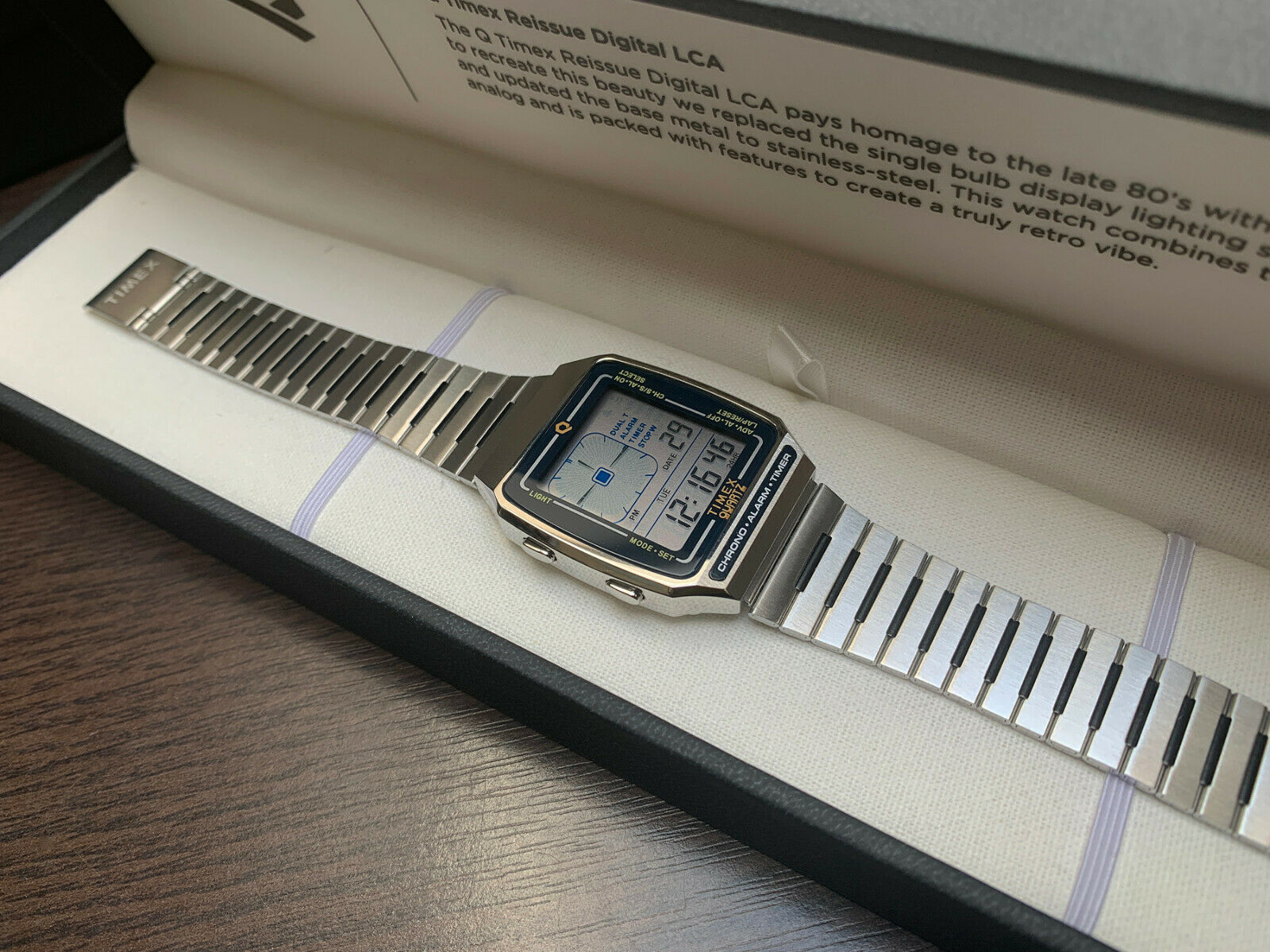 Timex Q Reissue Digital LCA Stainless Steel Watch | WatchCharts