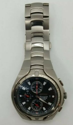 Seiko chronograph best sale titanium 100m 7t62