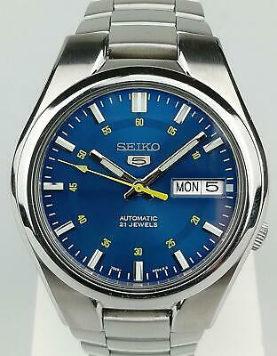 Seiko 5 SNK615K1 Automatic Stainess Steel Blue Dial Mens Watch RRP