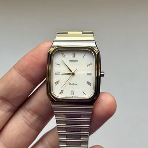 時計 SEIKO DOLCE TUNGSTEN CARBIDE 8N51-5000 Seiko Dolce 8N51 5000 High Accuracy Quartz HAQ November 1992