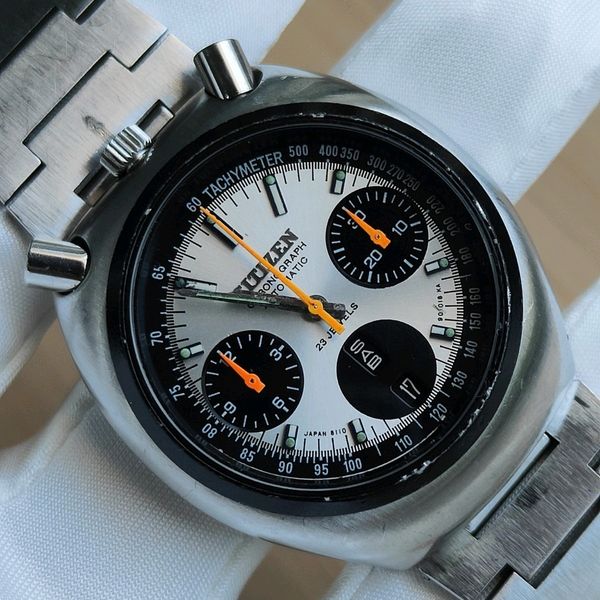 Dial For Citizen 8110 Cal. 67-9011 Bullhead Black And Silver Panda