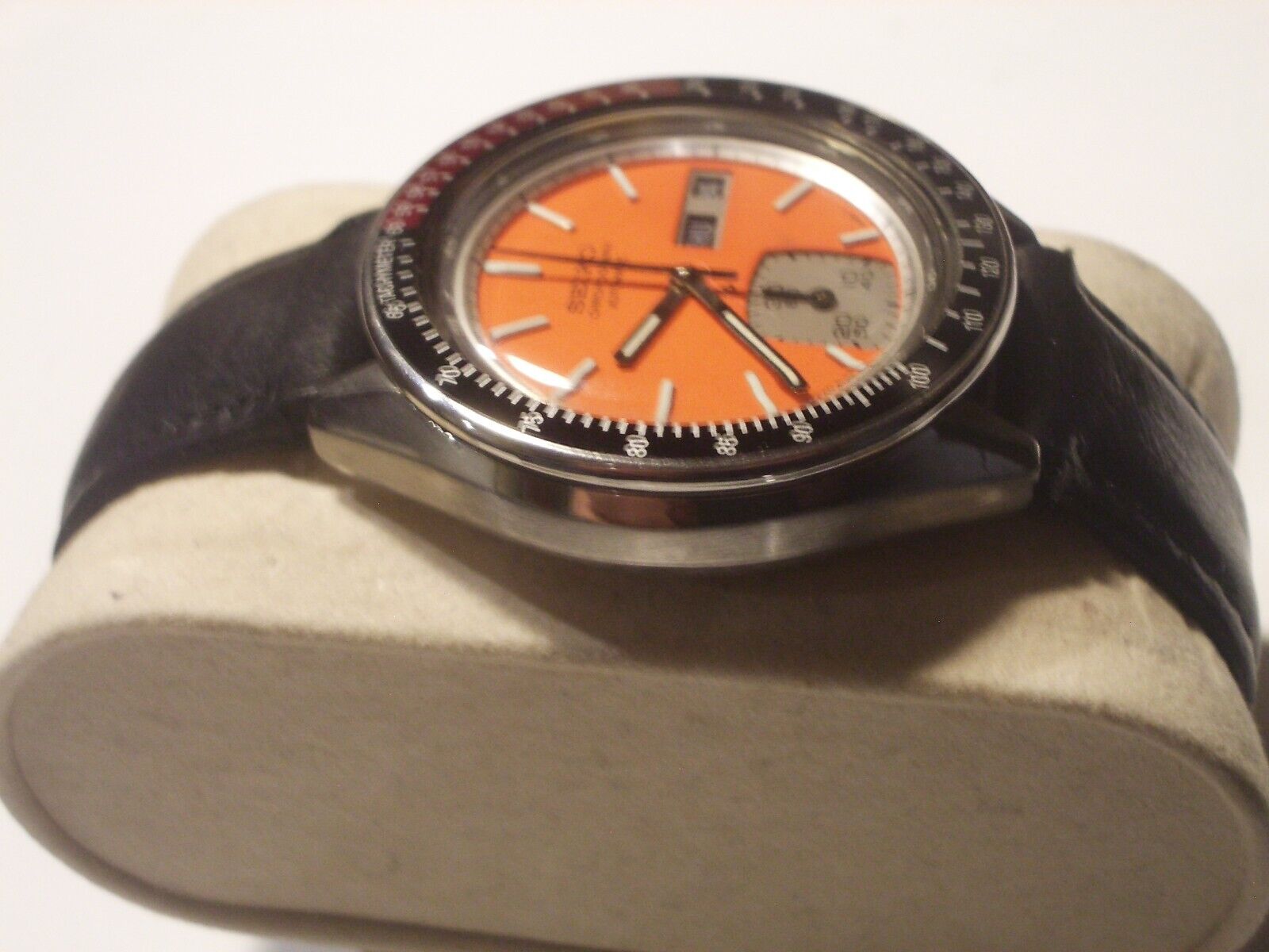 SEIKO RARE VINTAGE CHRONOGRAPH, 6139-7040, ORANGE DIAL, AUTO
