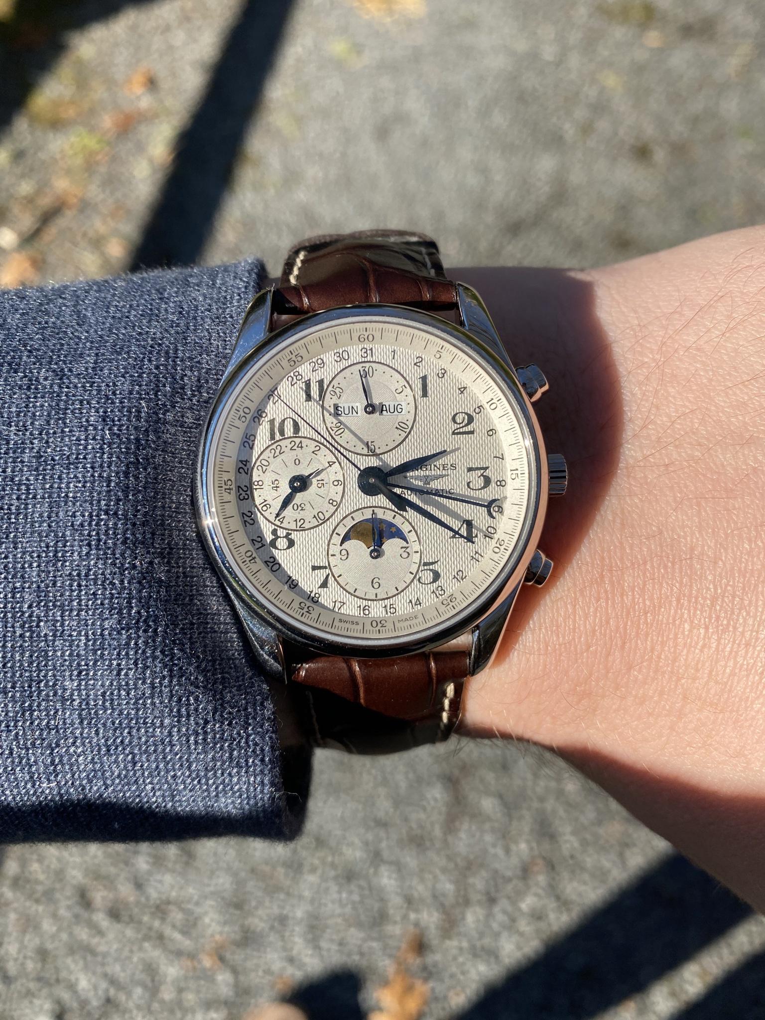 WTS Longines Master Collection 40 mm Chronograph w Moonphase L2