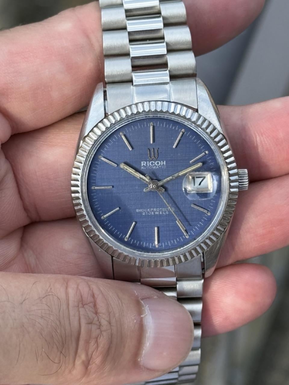 WTS/WTT] Ricoh Blue Linen dial Datejust President Rolex Tudor
