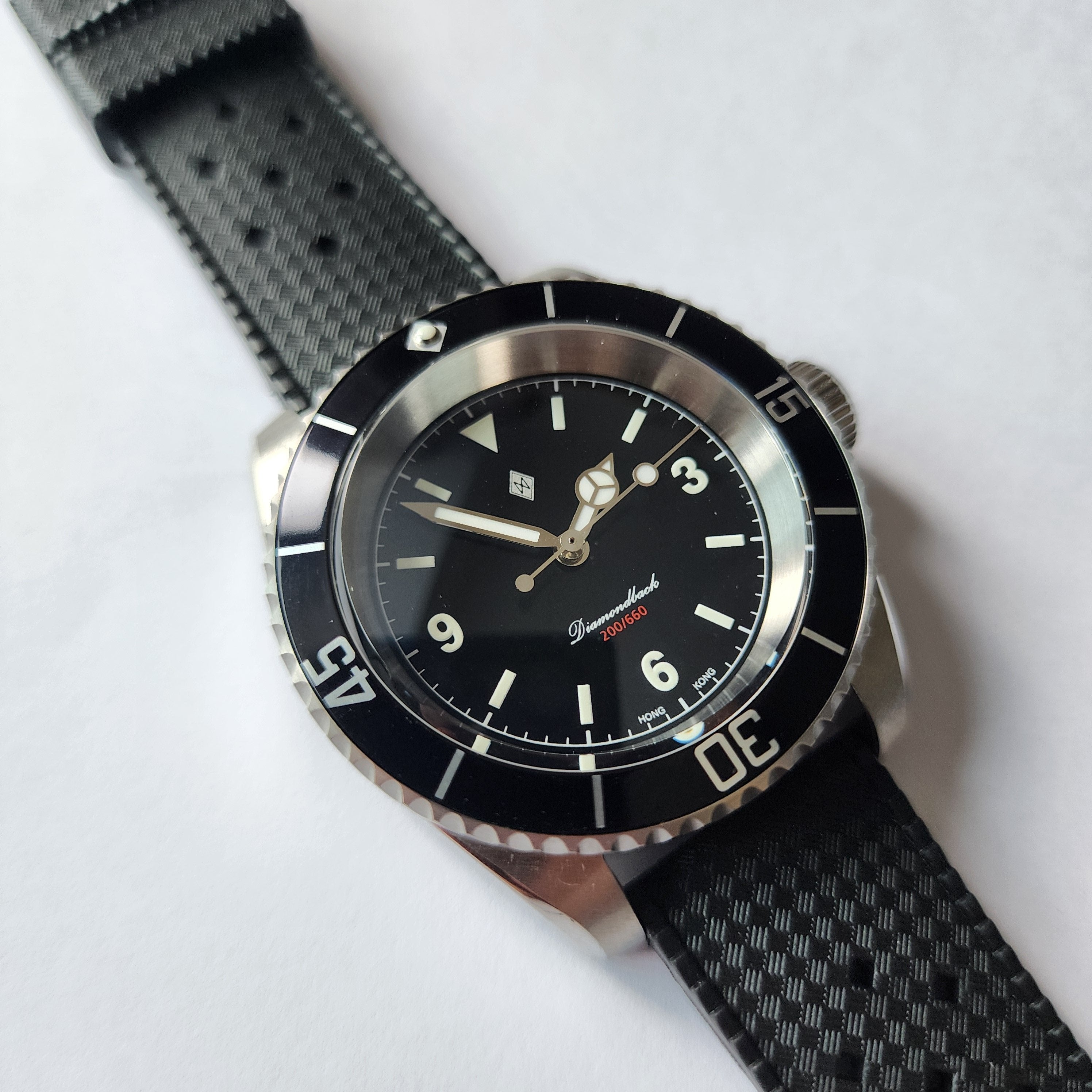 Dagaz Diamondback with NH35 movement, explorer type dial