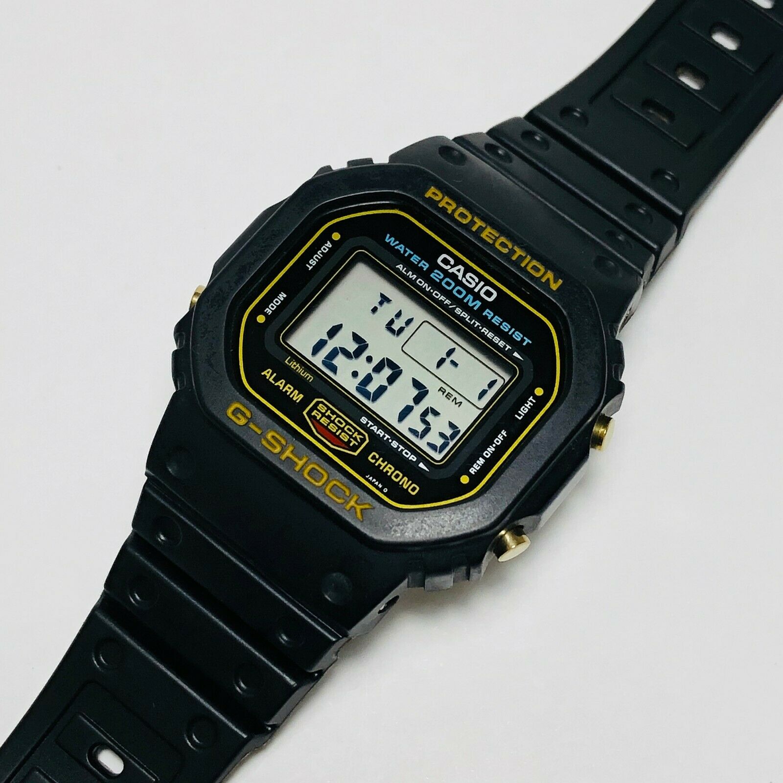 G-Shock DW5600C DW-5600C DW-5600C-9V BLACK 200M Module 901 Rare