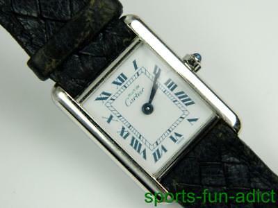 MUST DE CARTIER Tank Quartz 925 Sterling Silver Women s Watch for