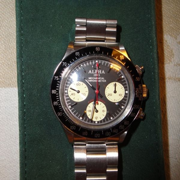 Alpha Dial Both SOLD: Alpha Daytona Chronos: Newman Panda & Black Dial/Cream ...