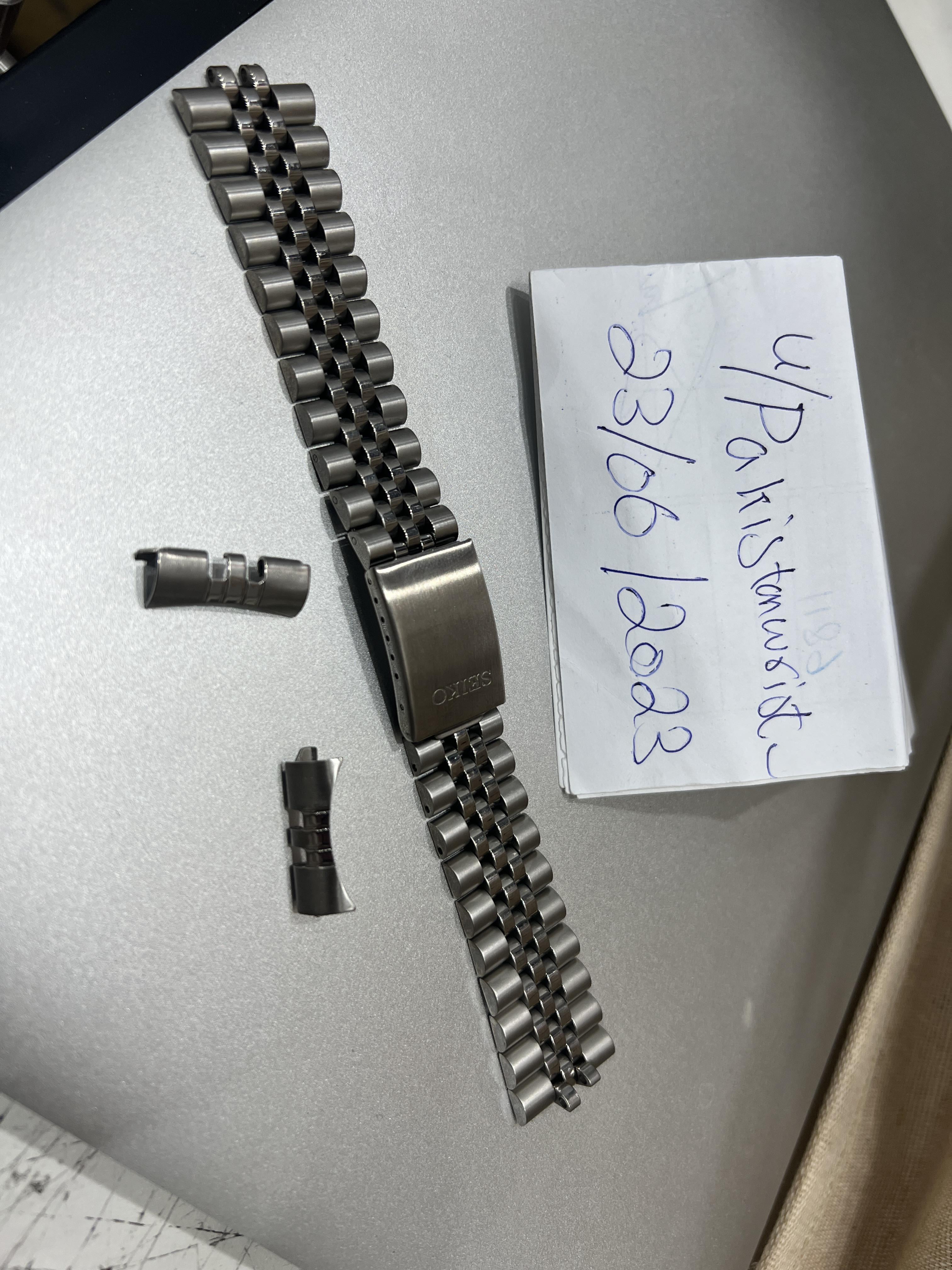 22mm Jubilee Uhrenband Für Seiko Skx031 Skx033 Skx173 Massiv Edelstahl