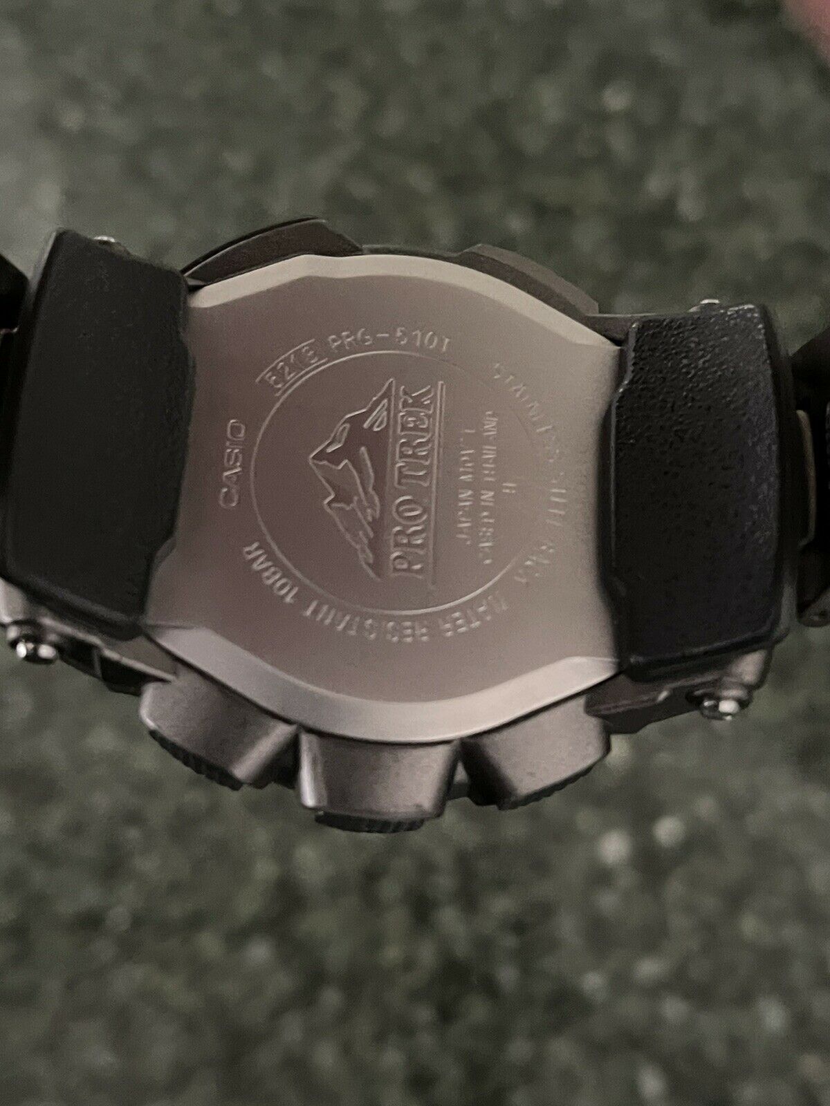 CASIO PROTREK TRIPLE SENSOR SOLAR/ATOMIC WATCH TITANIUM PRG-510T 