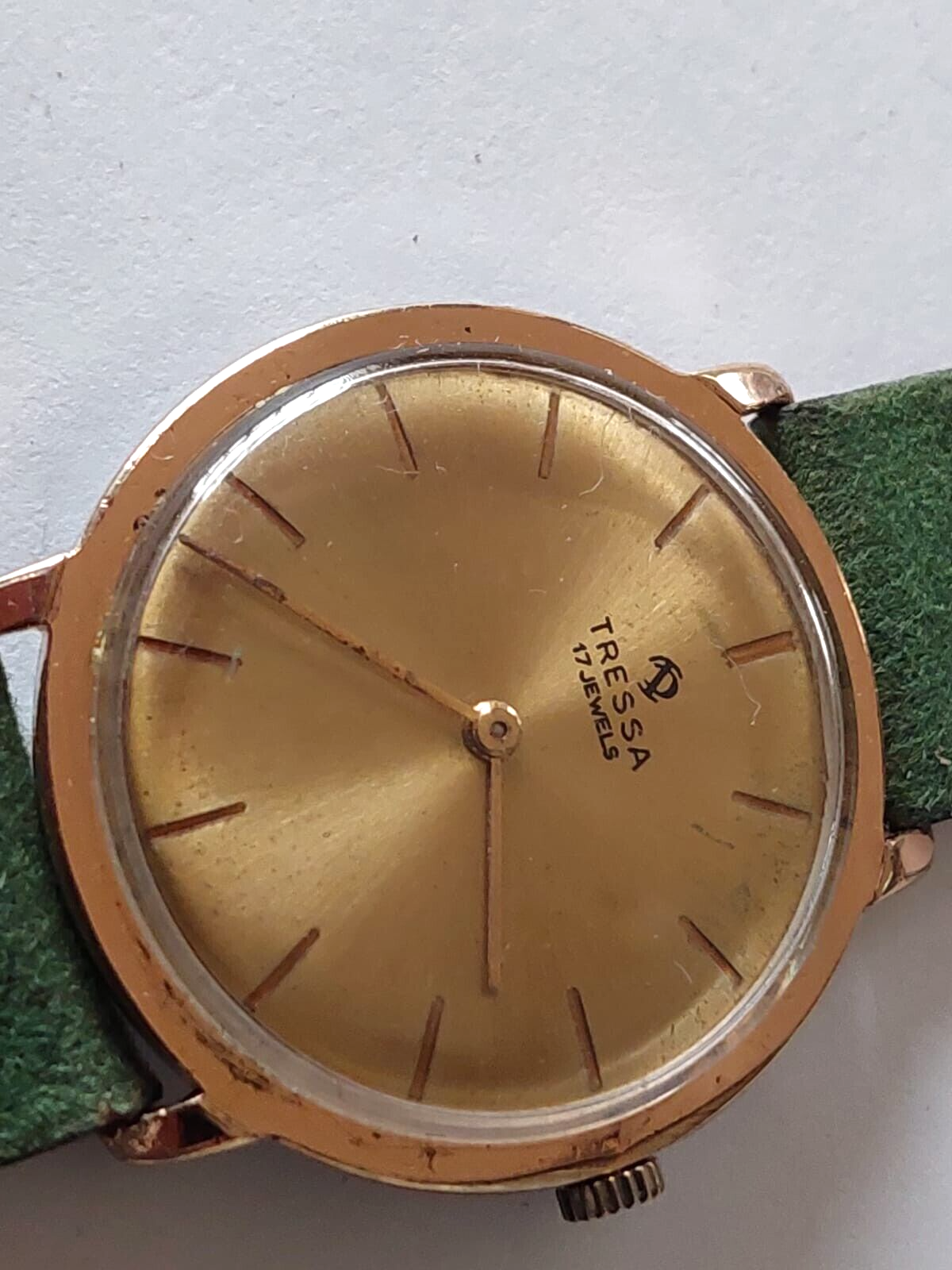 WRISTWATCH TRESSA - 17 JEWELS - EXTRA FLAT - PLATED - MANUAL