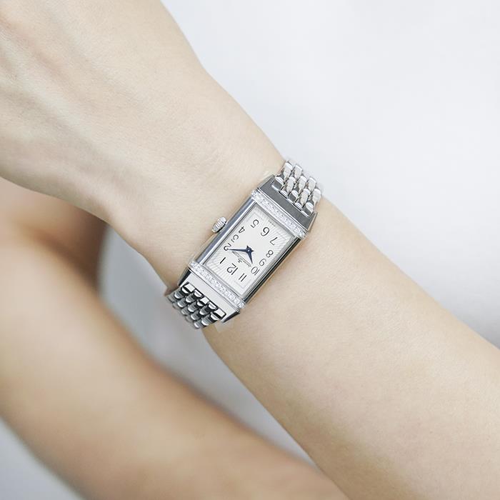 Jaeger-LeCoultre Reverso One Silver Bezel Diamond Q3288120 JAEGER
