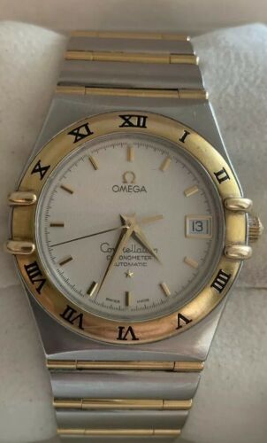 MEN S OMEGA CONSTELLATION TWO TONE 18K STAINLESS