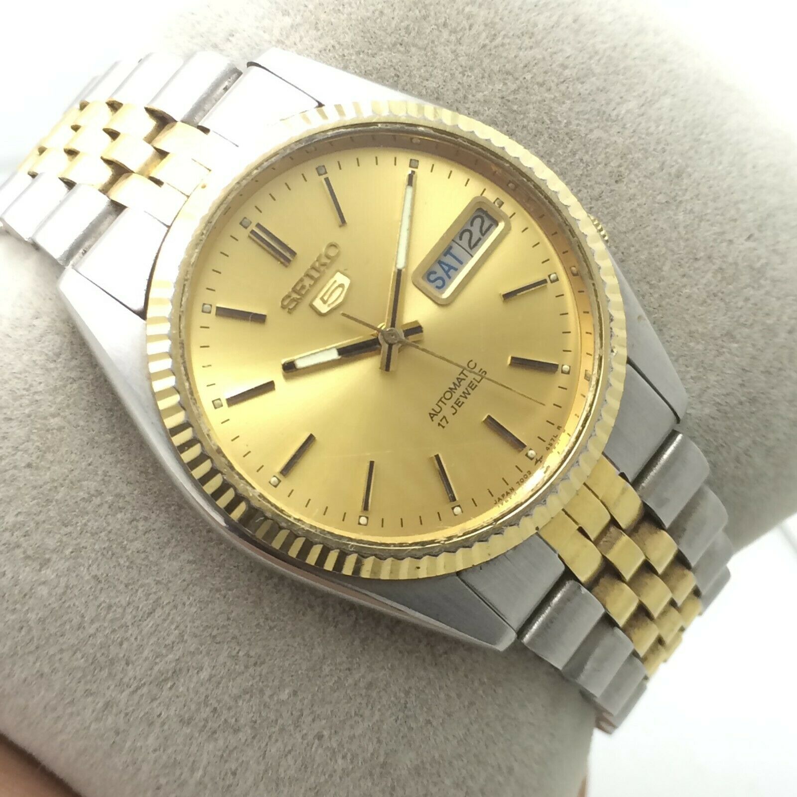 Vintage Men's Seiko 5 7009-3111 36mm D/D Automatic Japan Made