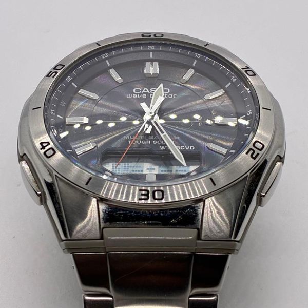 CASIO Wave Ceptor WVA-M640 Solar Radio Controlled Analog Digital Watch ...
