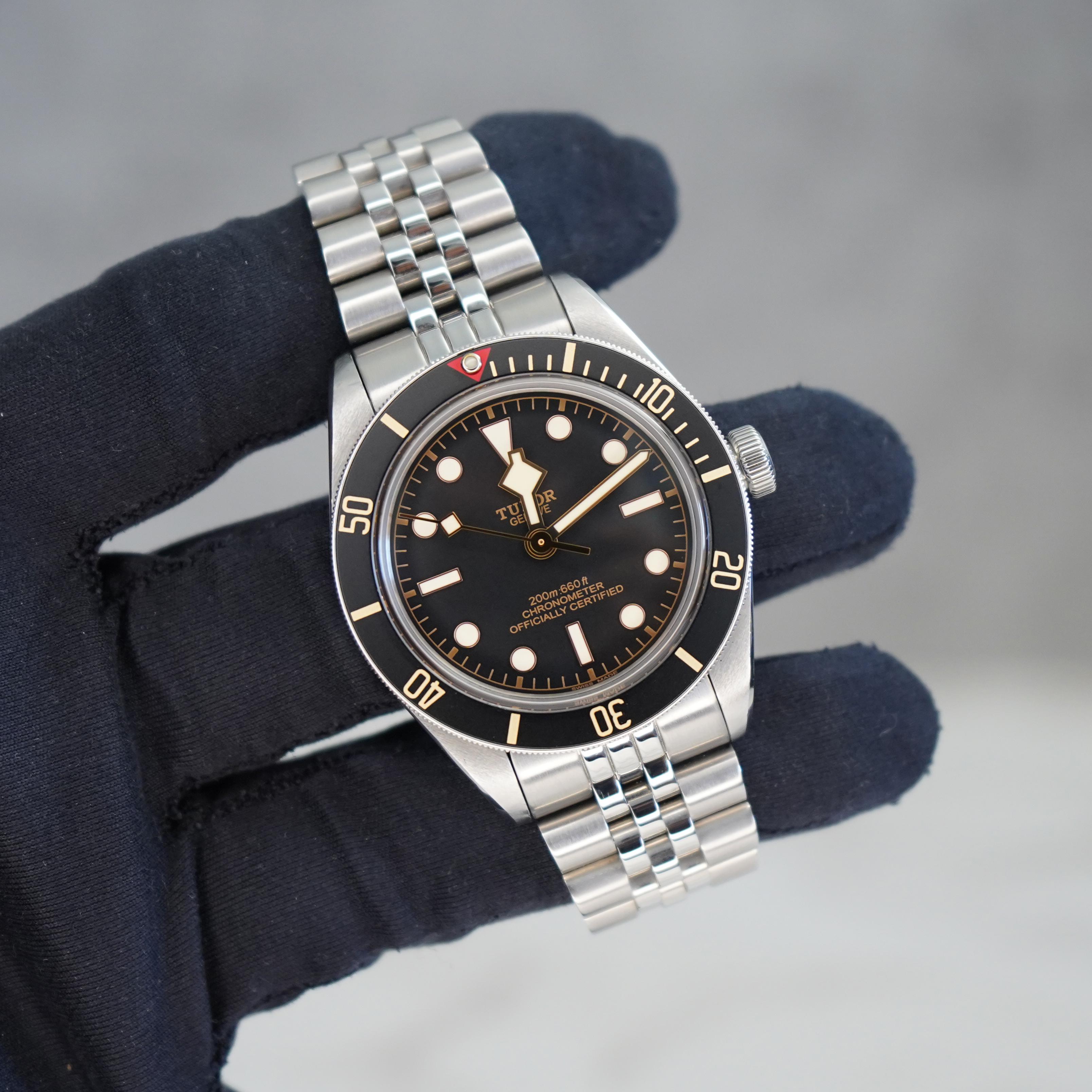 Tudor black shop bay warranty