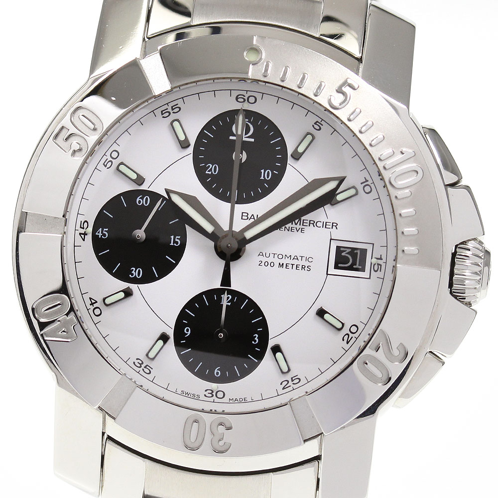 Good product Baume Mercier Baume Mercier Capeland Chronograph 65352 Automatic Men s 733630 Used WatchCharts Marketplace