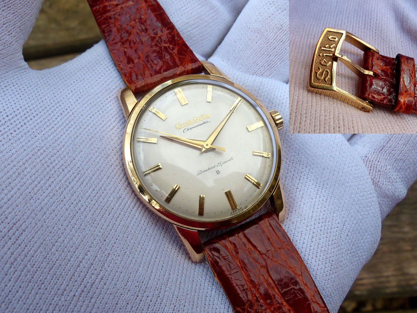 4 690 USD Grand Seiko First 3180 J14070 Original Buckle 1962 WatchCharts Marketplace