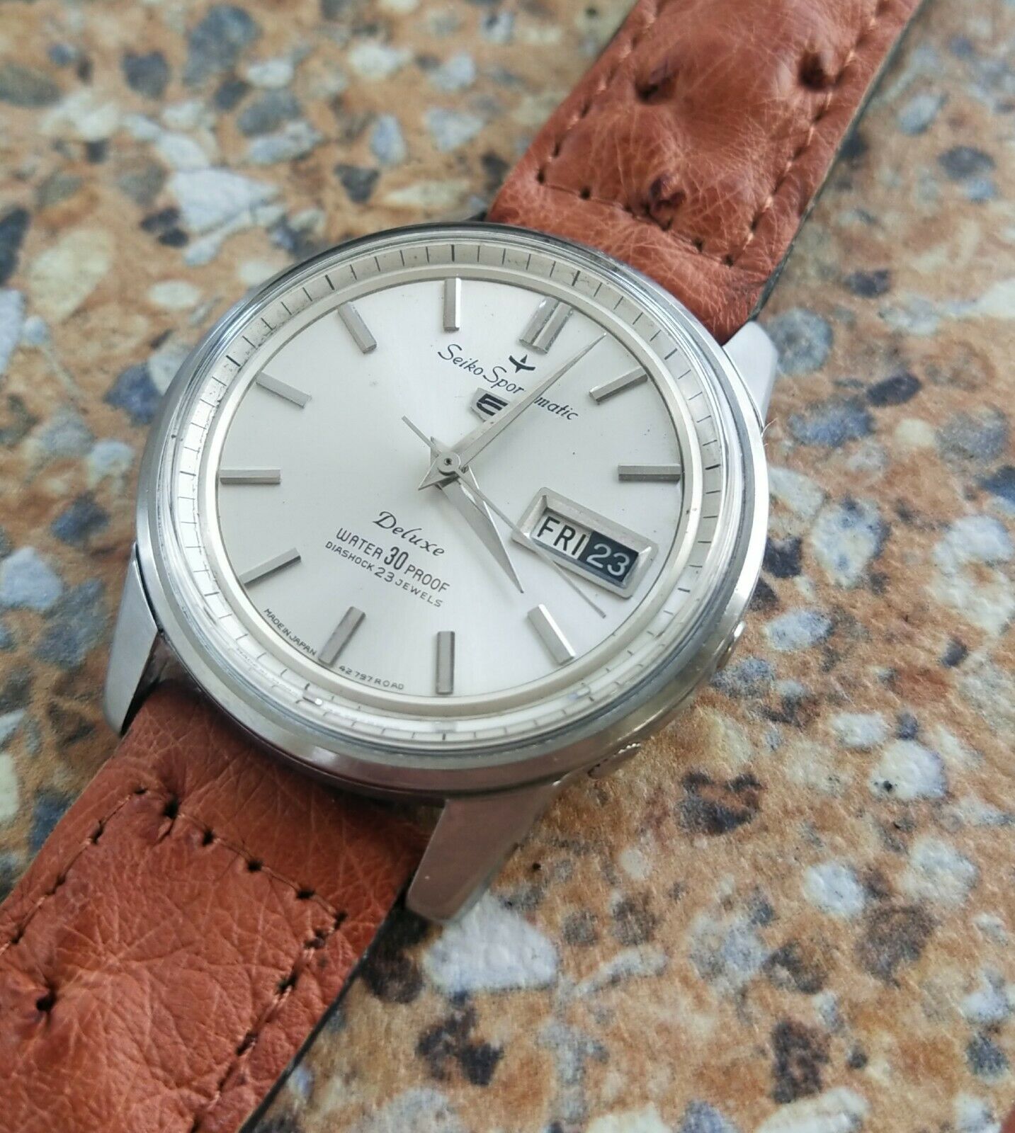 Seiko sportsmatic 5 outlet deluxe 23 jewels