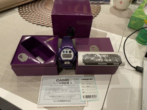 A BATHING APE - BAPE - CASIO G-SHOCK PURPLE DW-6900 - LIMITED